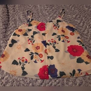 CAbi Floral Camisole - Red, Yellow, Blue